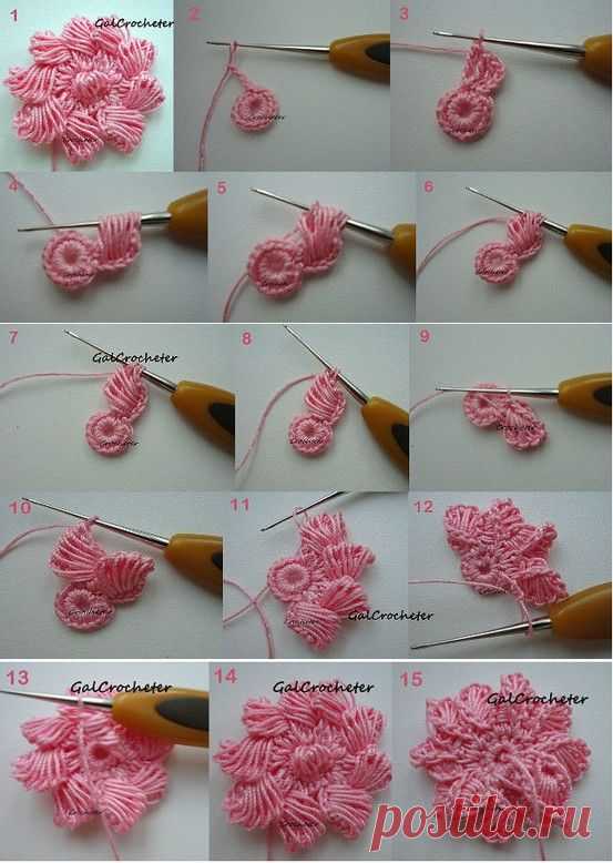 Объемные цветы крючком — DIYIdeas