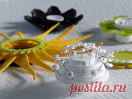 Цветы из пенопластовых лотков