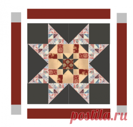 Charm-ing Army Star Medallion America’s history is shown throughout the history of quilts.  This medallion was made with a charm pack & pays tribute to those who helped shape America with their service.  Hello, I am Vicki M…