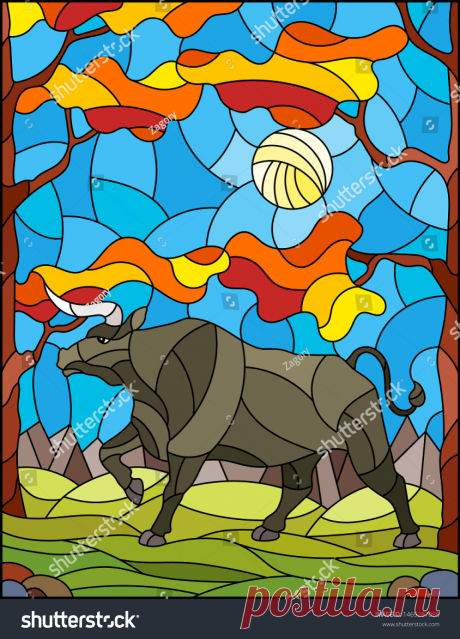 Illustration Stained Glass Style Wild Bull: vector de stock (libre de regalías) 1469287088 | Shutterstock Descubre Illustration Stained Glass Style Wild Bull imágenes de stock en HD y millones de otras fotos de stock, objetos en 3D, ilustraciones y vectores libres de regalías en la colección de Shutterstock.  Se agregan miles de imágenes nuevas de alta calidad todos los días.