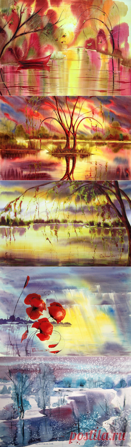 Veneta Docheva. Акварельное..