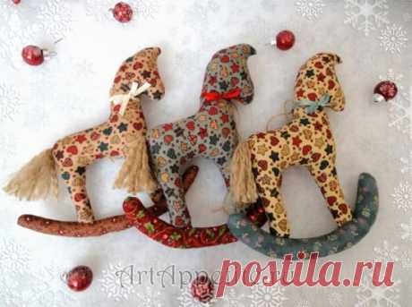 Лошадки-качалки из ткани | ArtAppetite