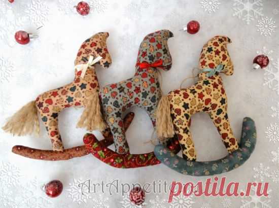 Лошадки-качалки из ткани | ArtAppetite