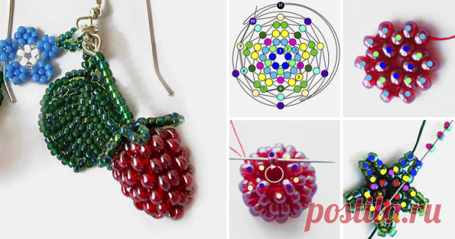 Плетем из бисера ягоду малины Для создания малины нам понадобятся:1. Прочные красные нитки (капроновые, лавсановые, нейлоновые и др.) Для одной малины нужна нить 1 м. Я складываю ее пополам и оба кончика вдеваю в иголку, получается нить 50 см.2. Бисерная игла № 9 или №10.3. Прочные зеленые нитки (капроновые, лавсановые, нейлоновые и др.) Для одного чашелистика нужна нить 50 см.4. Бисерная игла № 10 или 12.5.