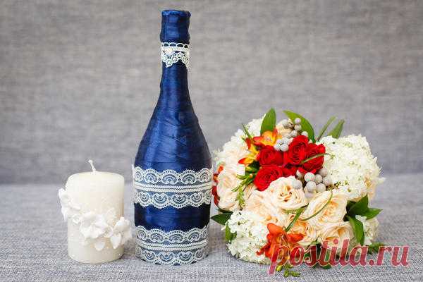Декор для бутылки