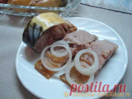 Малосольная скумбрия в бутылке