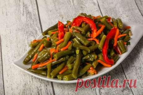 Салат из стручковой фасоли на зиму — Сад Заготовка