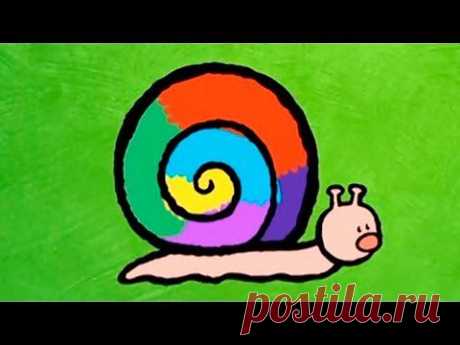 ▶ Мультфильмы для Малышей - Рисунки Тёмы - Нарисуй Улитку - YouTube