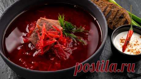 Как сделать так, чтобы борщ был насыщенно рубинового цвета Секрет, который раскрыла шеф-повар популярного ресторана. Век живи век учись. Как ни старайся... Вы когда-нибудь задумывались о том, почему ресторанный борщ такого насыщенно красного цвета? Почем дома