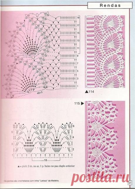 Узор &quot;Ананас&quot; крючком (Большая коллекция+ Видео) » Клубка.Нет - Все о вязании крючком