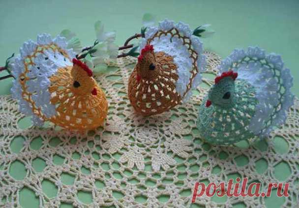 Пасхальные курочки крючком (Вязание крючком) – Журнал Вдохновение Рукодельницы