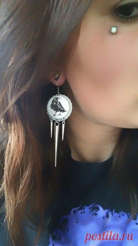 Бутылочные серёжки