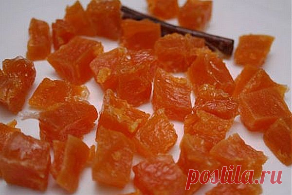Желейные конфеты из тыквы.