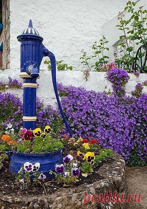 Blue Garden Water Pump | Amazing Pictures - Amazing Pictures, Images, Photography from Travels All Aronud the World