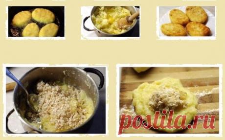 КАРТОФЕЛЬНЫЕ КОТЛЕТЫ С КУРИЦЕЙ