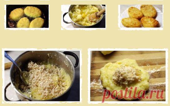 КАРТОФЕЛЬНЫЕ КОТЛЕТЫ С КУРИЦЕЙ