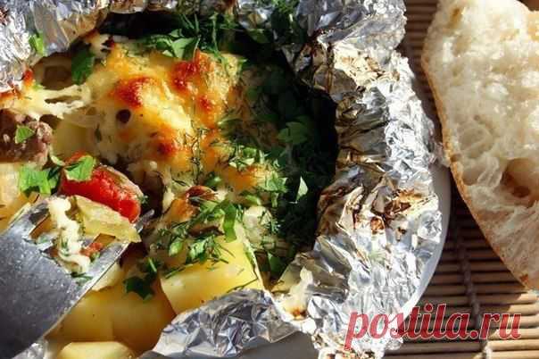 Быстрый ужин. Узелки с мясом и сыром. | Поваренный сайт
