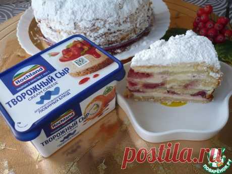 Пирог с творожным сыром и клубникой Кулинарный рецепт