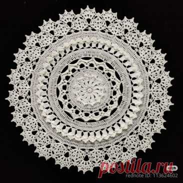 ​Изумительной красоты салфетка Изумительной красоты салфеткаЕсли класть ее под утреннюю чашку чая, утро будет по-настоящему добрым.