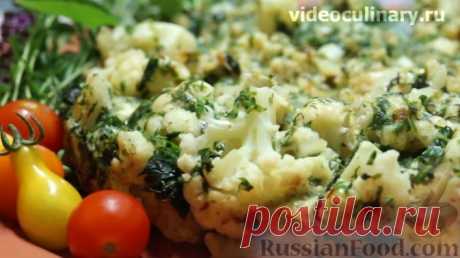 Рецепт: Цветная капуста с яйцами и зеленью на RussianFood.com