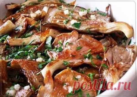 Быстрый рецепт вешенок в чесночном маринаде | Четыре вкуса