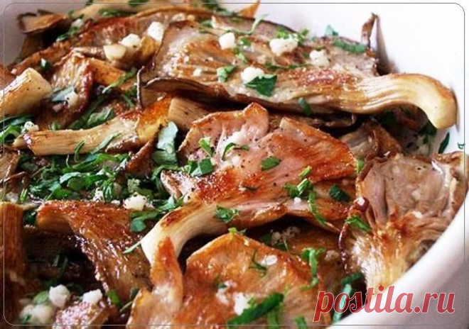 Быстрый рецепт вешенок в чесночном маринаде | Четыре вкуса