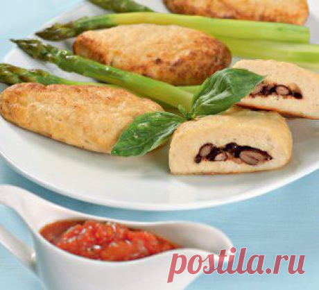 Зразы куриные с фасолью, второе блюдо. Пошаговый рецепт с фото на Gastronom.ru