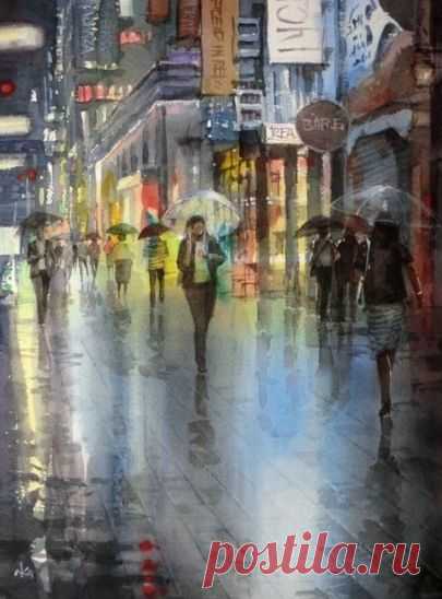 “Утренние акварели“ Художник Takashi Akasaka