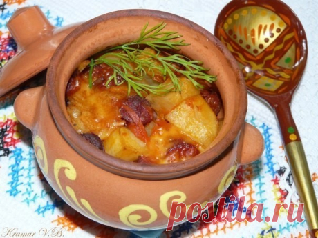 ​Картошечка с охотничьими колбасками