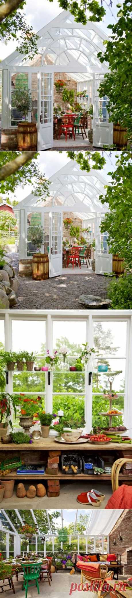 Очаровательный садовый домик с прекрасной атмосферой для отдыха или семейных торжеств