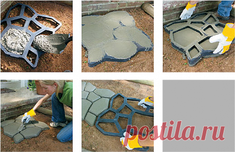 Дорожка для дачи. Красивый дизайн своими руками!