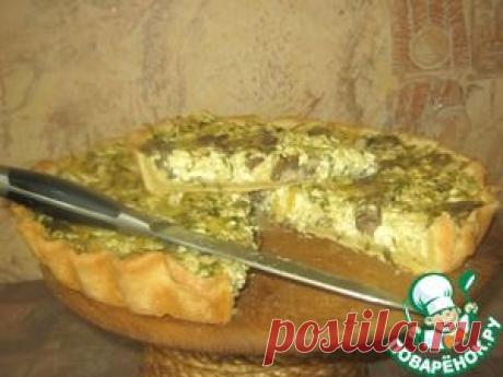 Пирог с творогом и грибами - кулинарный рецепт