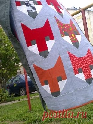 Лоскутное одеяло "Лисы для Алисы" / Фотофорум / Burdastyle