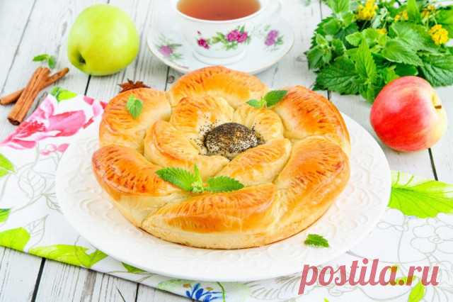 Закрытый пирог с яблоками из дрожжевого теста рецепт с фото пошагово - 1000.menu
