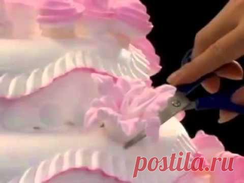 Украшение тортов кремом в домашних условиях | Обучающее видео, онлайн уроки