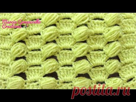 TEJIDOS A CROCHET: Abanicos y Garbanzos/ HOW TO CROCHET: Puff & Shells Stitch - YouTube