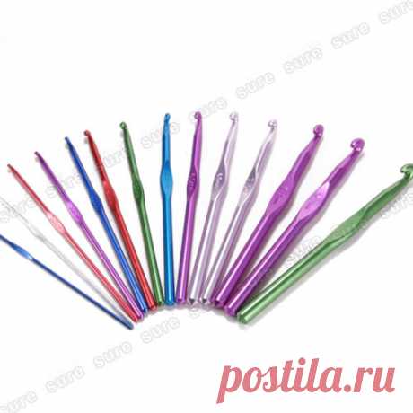14 stk. Häkelnadel Stricknadeln Nadel Set Alu bunt Stärke 2,0mm - 10,0mm NEU | eBay