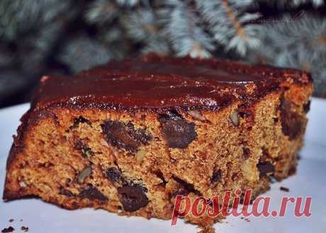 Кофейный пирог с черносливом.