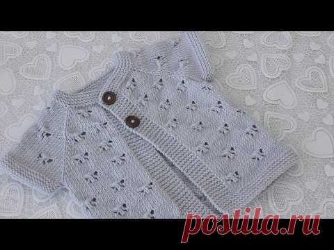 Çimdik Modeli (Kelebek Modelli) Yelek Yapımı (9-12 Ay)