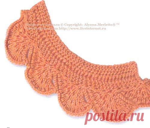 Кайма узором "Крылья ангела".