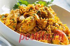 Рис с креветками в мультиварке