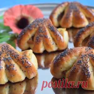 Замечательная яблочная выпечка - конвертики из творожного теста - МирТесен
