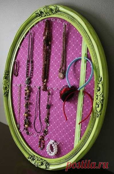 Идеи для хранения бижутерии