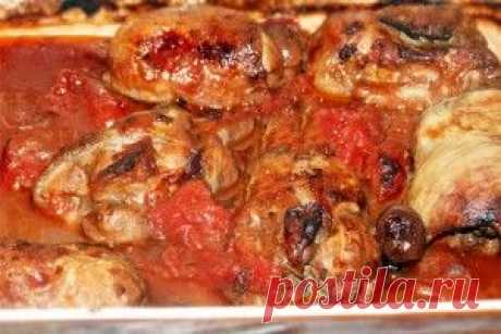 Курица тушеная по-охотничьи (качиаторе) | Мой садочек