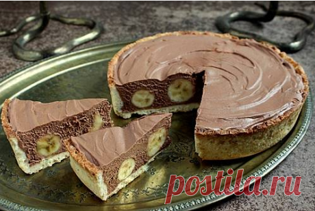 Торт с бананами и шоколадным муссом / Меню недели