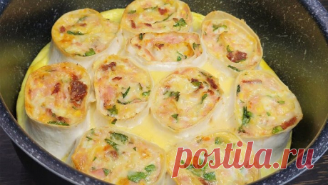 Очень ПРОСТОЙ и ВКУСНЫЙ УЖИН из Лаваша - Рецепт Ужина из Доступных продуктов на Каждый День!