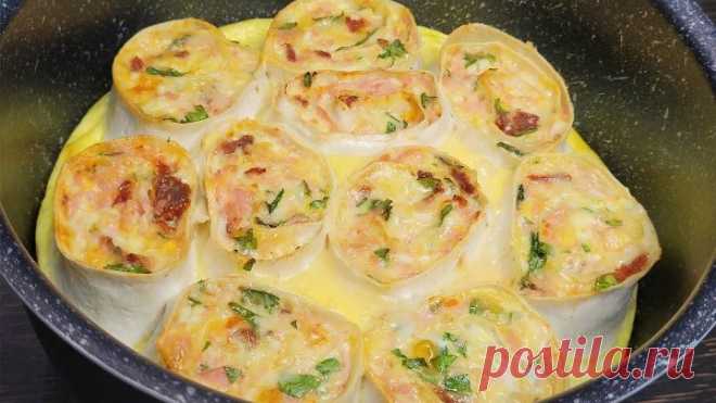 Очень ПРОСТОЙ и ВКУСНЫЙ УЖИН из Лаваша - Рецепт Ужина из Доступных продуктов на Каждый День!