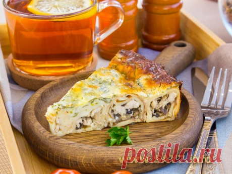 Вертута из блинчиков под соусом