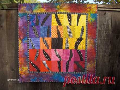 Dots and Lines Art Quilt | I made this quilt top a couple ye… | Flickr