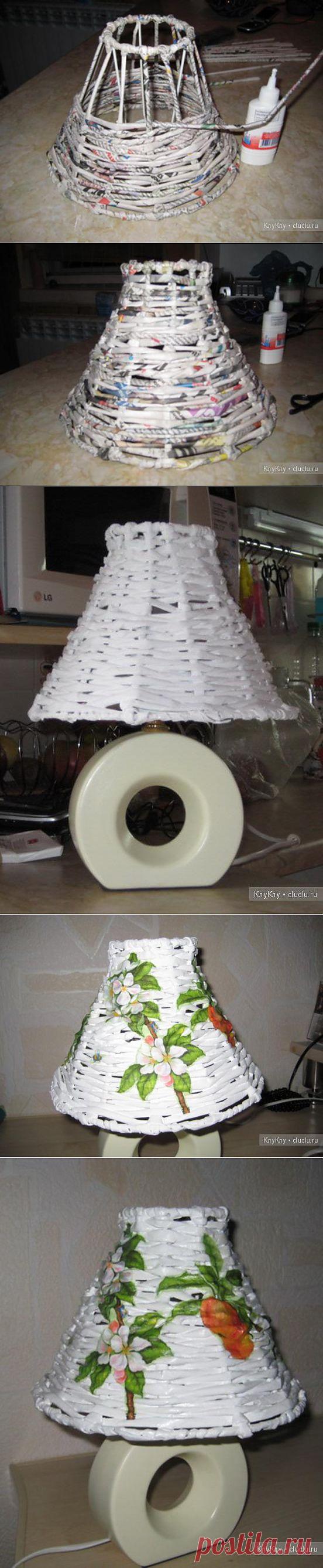 Пошаговое плетение из газет для начинающих. Абажур из газетных трубочек / Плетение из газет, поделки из газетных трубочек - мастер классы для начинающих, видео / КлуКлу. Рукоделие - бисероплетение, квиллинг, вышивка крестом, вязание